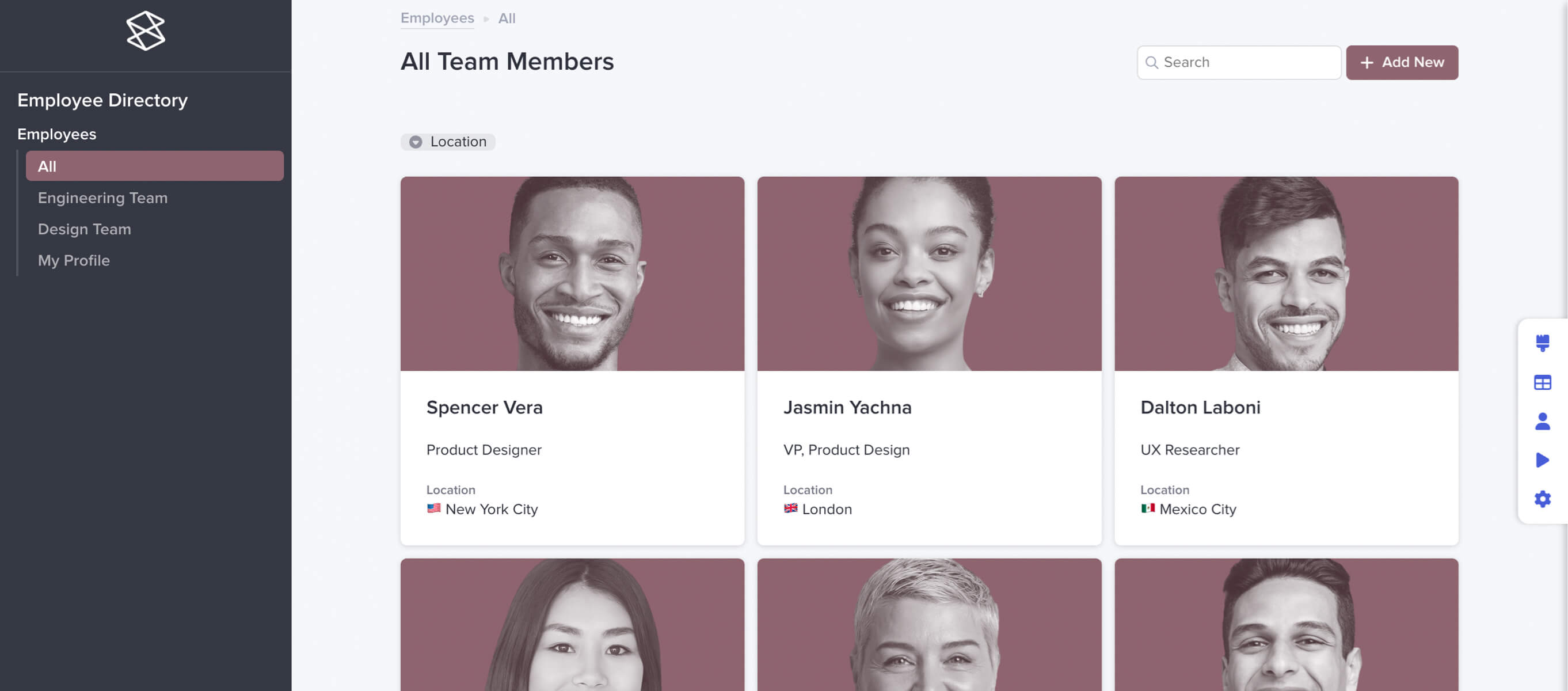 Stacker Template Library Customizable Employee Directory
